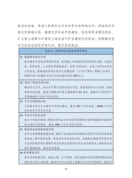 發(fā)改委、能源局等九部委聯(lián)合印發(fā)發(fā)布“十四五”可再生能源規(guī)劃！