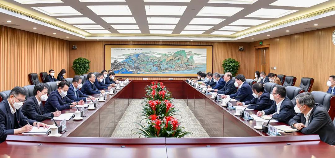 鄒磊、劉明勝與國家電網(wǎng)董事長辛保安、總經(jīng)理張智剛會談
