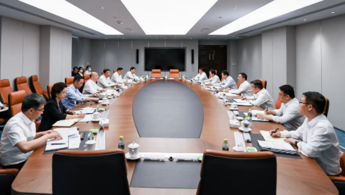 鄒磊、劉明勝與河北省省長王正譜會談