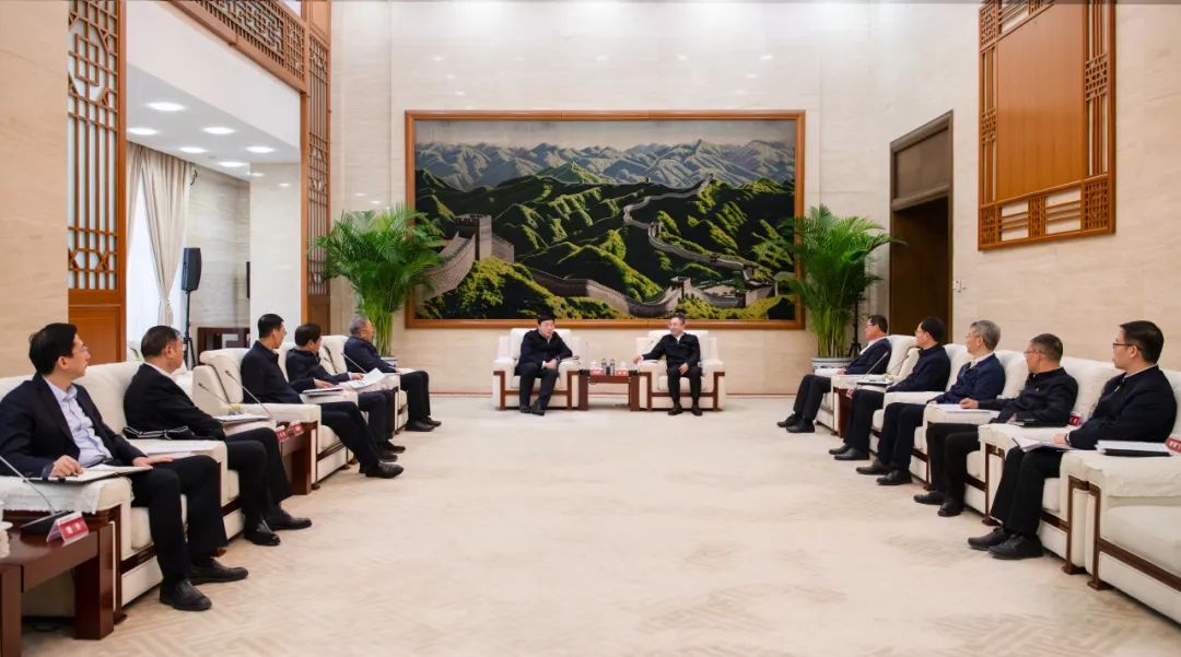 大唐集團(tuán)董事長、黨組書鄒磊與國家電網(wǎng)董事長、黨組書記張智剛會談