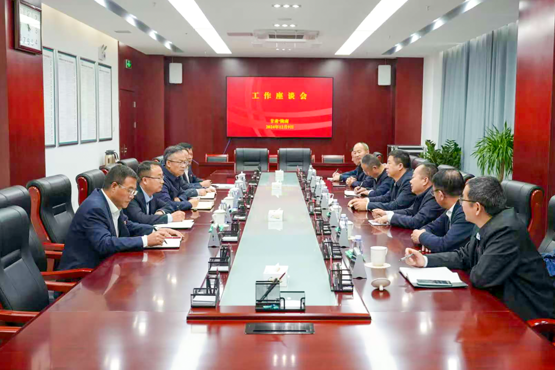 大唐甘肅公司黨委書記王建偉與國(guó)網(wǎng)隴南電力公司總經(jīng)理、黨委副書記王建眾會(huì)談