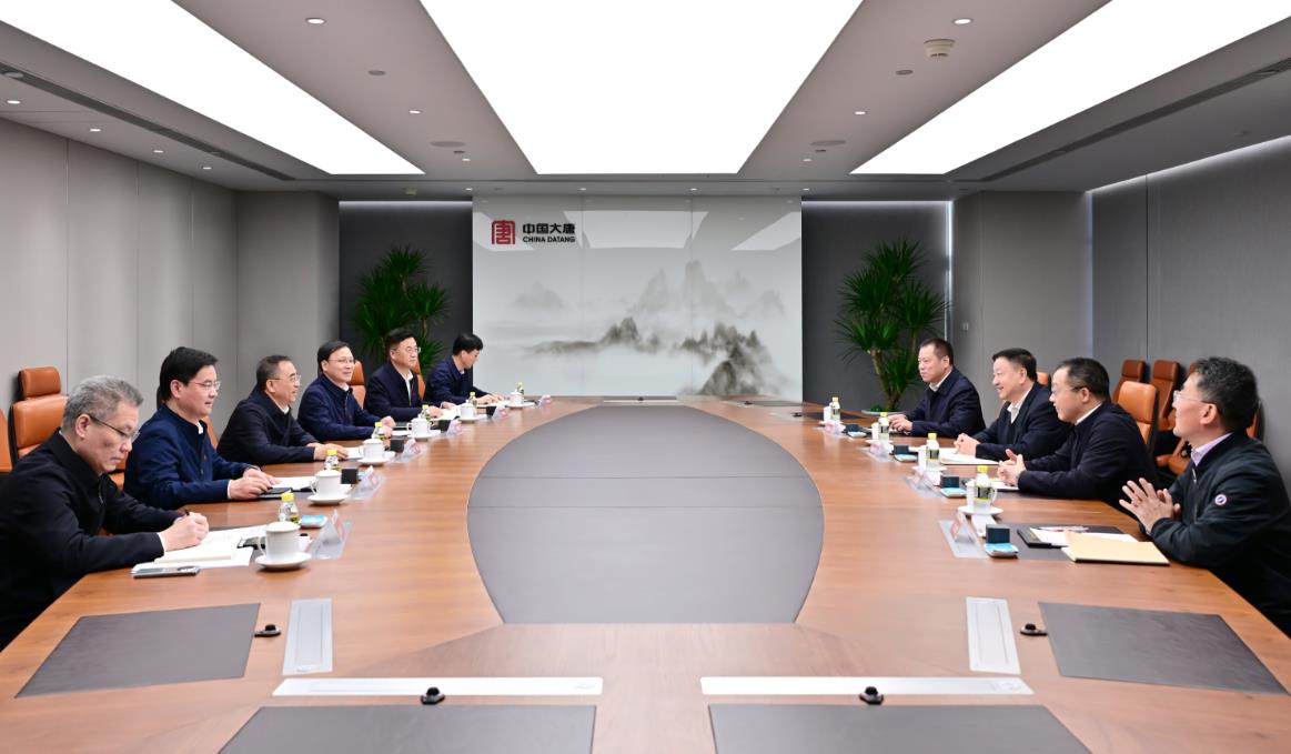中國大唐董事長鄒磊、總經理張傳江與中廣核董事長楊長利、總經理高立剛會談